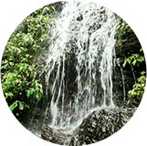 水源頭山壁的水